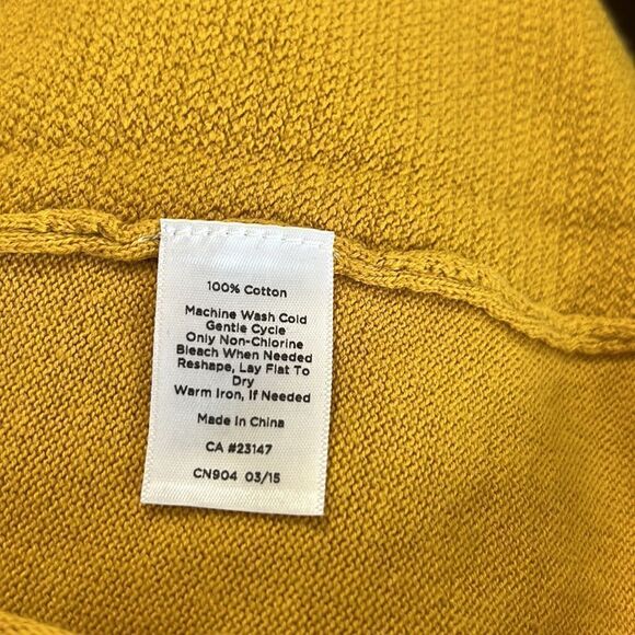 Talbots V Neck Pullover Sweater Gold Medium - Picture 8 of 8